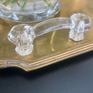Vintage Clear Glass Furniture Pull